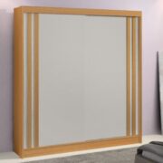 GUARDA-ROUPA RIPADO CASAL 2 PORTAS DE CORRER 4 GAVETAS 1.70CM