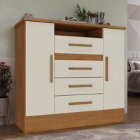 COMODA 4G 2P. ABRIR RODIAL LAGUNA CINAMOMO/OFF WHITE