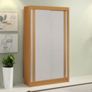 GUARDA-ROUPA SOLTEIRO 2 PORTAS DE CORRER 2 GAVETAS INTERNAS