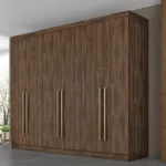 GUARDA-ROUPA CASAL 6P 8G VERONA PLUS 2.73 MDF / CAFE WOOD