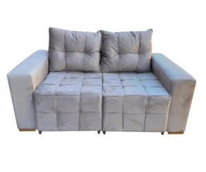 ESTOFADO BOMFLEX CROACIA RETRATIL CAPUCCINO VELUDO