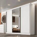 GUARDA-ROUPA CASAL SOLLO PLUS 3P CORRER 6G C/ ESPELHO BR