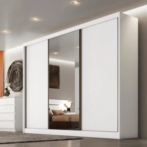 GUARDA-ROUPA CASAL SOLLO PLUS 3P CORRER 6G C/ ESPELHO BR