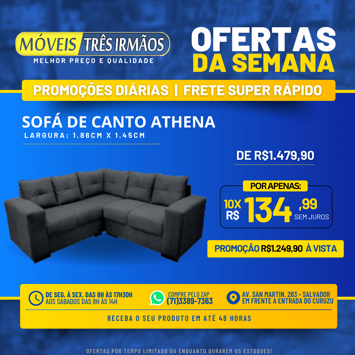 Sofá de Canto Athenas