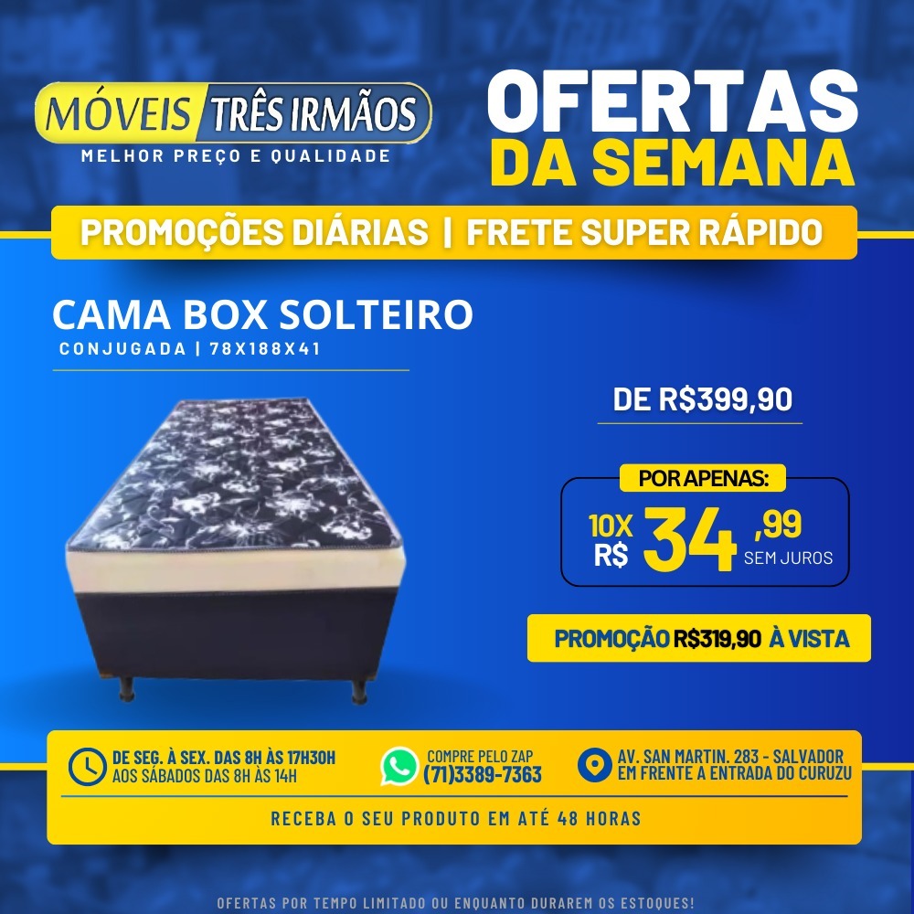 CAMA BOX SOLTEIRO