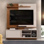 HOME ATENAS 1.5 DJ TV ATÉ 55" FREIJÓ / OFF WHITE