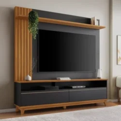 HOME NT 1335 TV ATÉ 65" PRETO TX / FREIJÓ