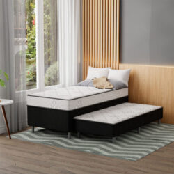 Cama Box Solteiro com Auxiliar 88x188