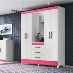 guarda-roupa-solteiro-4-portas-com-espelho-3-gavetas-capri-branco-rosa-moval-large-1