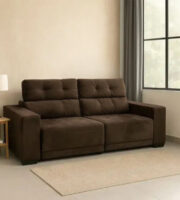 SOFÁ RETRATIL ATENAS 2.0M INCA MARROM SOFÁ RETRATIL ATENAS 2.0M INCA MARROM