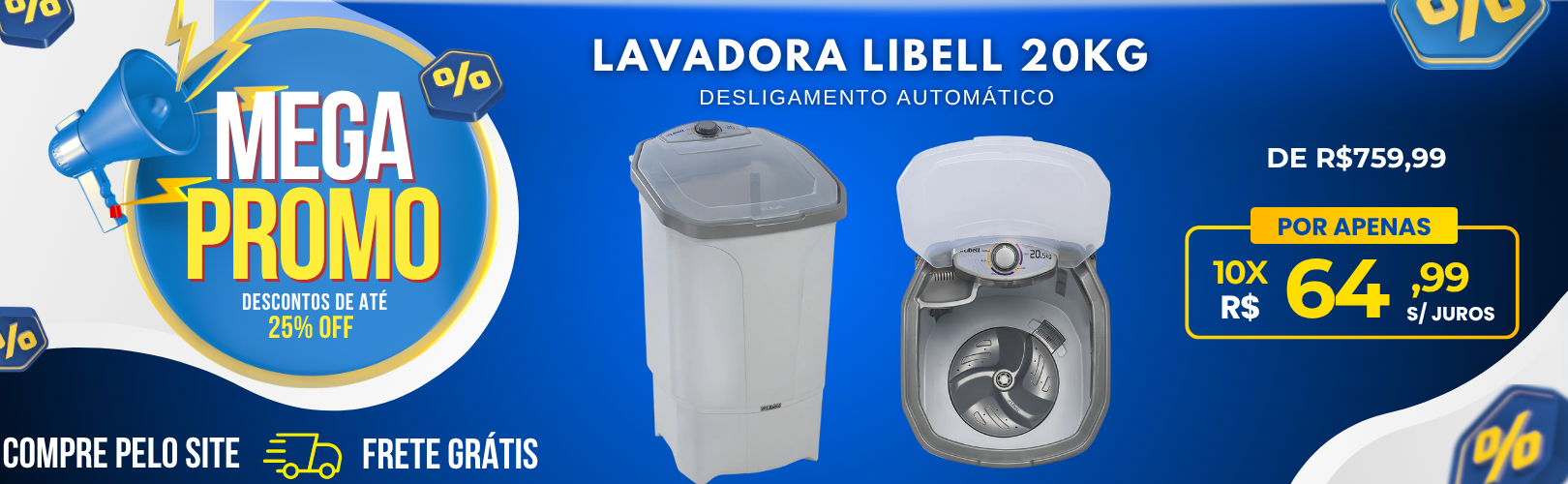 LAVADORA LIBELL 20KG