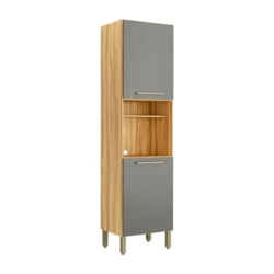 PANELEIRO MDF RONIPA 2 PORTAS AMENDOA/CHUMBO