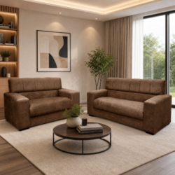 Conjunto de Sofá 2x3 Lugares Dubai Caramelo Masterflex
